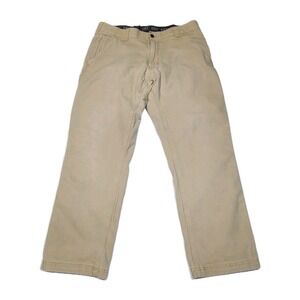 CAT Caterpillar Work Pants Mens 34x30 Khaki Stretch Utility Workwear